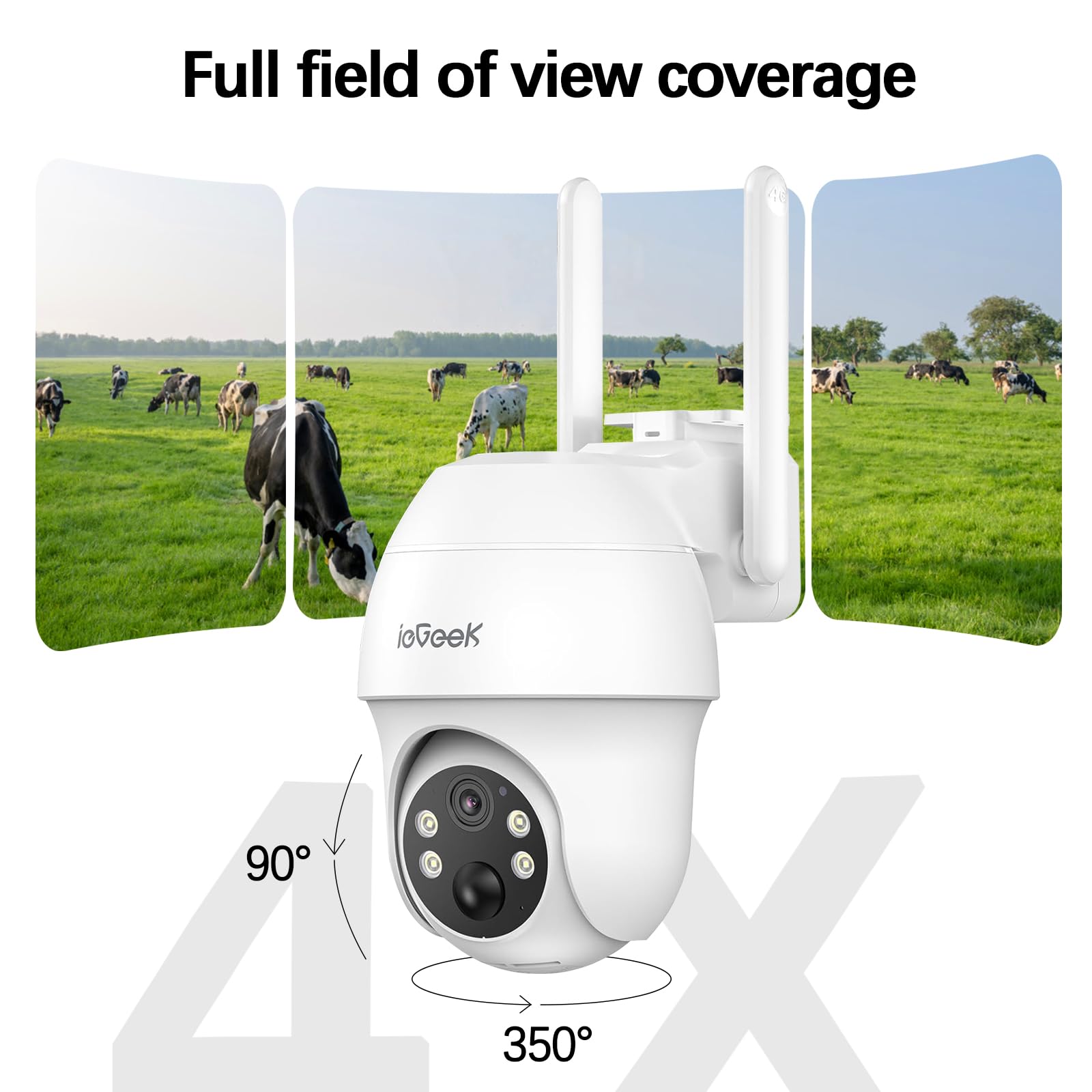 Amazon.com : ieGeek 4G LTE Cellular Security Camera Wireless
